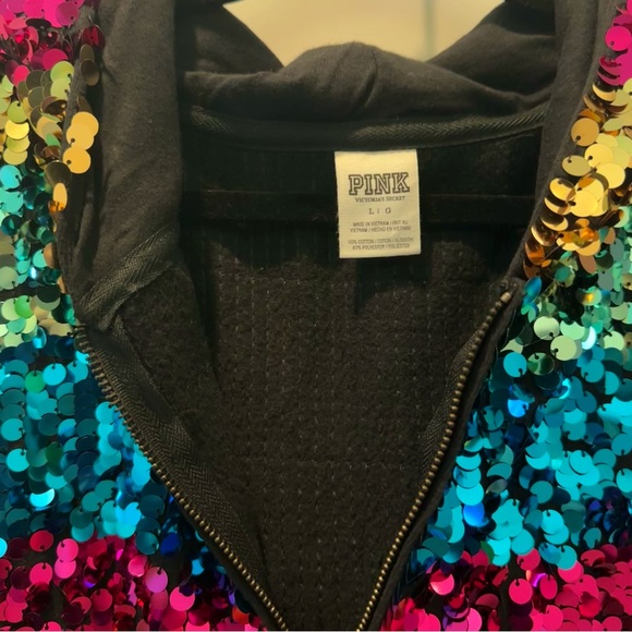 Victoria’s Secret Pink Limited Edition Rainbow Fashion Show Hoodie - Picture 2 of 6